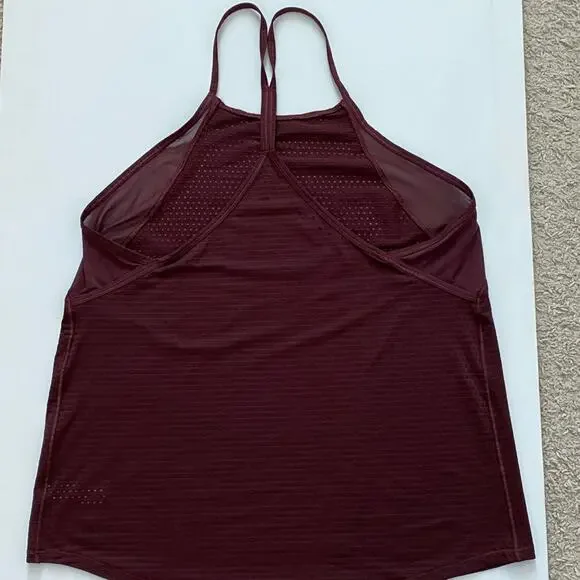 Athleta maroon burgundy racerback tank M - Picture 10 of 13